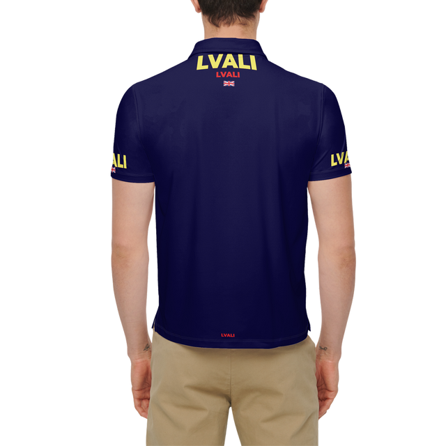 LVALI Brit Men's Slim Fit Short-Sleeve Polo Shirt-Heavyweight 225g