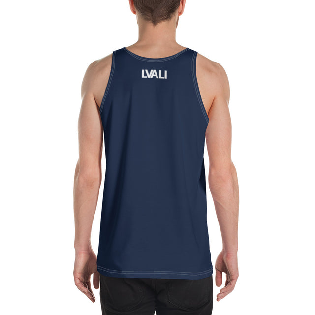 LVALI Blue W Unisex Tank Top