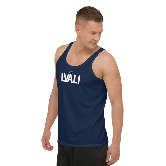 LVALI Blue W Unisex Tank Top