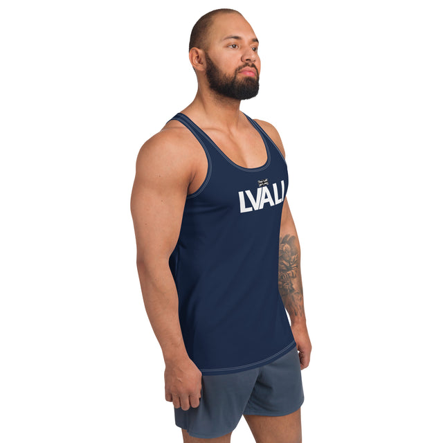 LVALI Blue W Unisex Tank Top