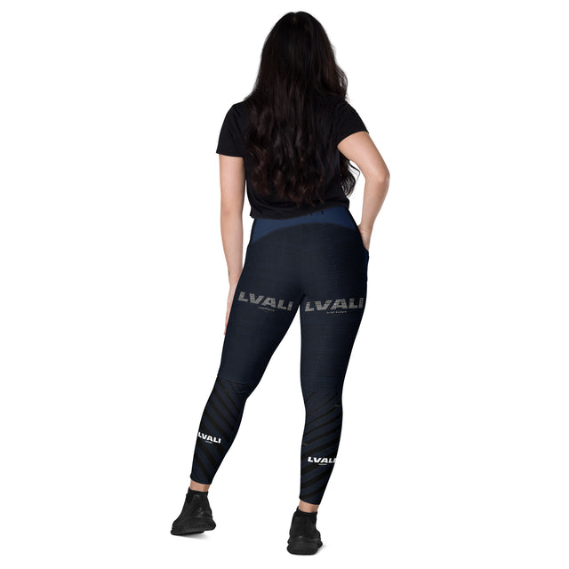 LVALI Blue Leggings with pockets