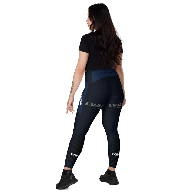 LVALI Blue Leggings with pockets