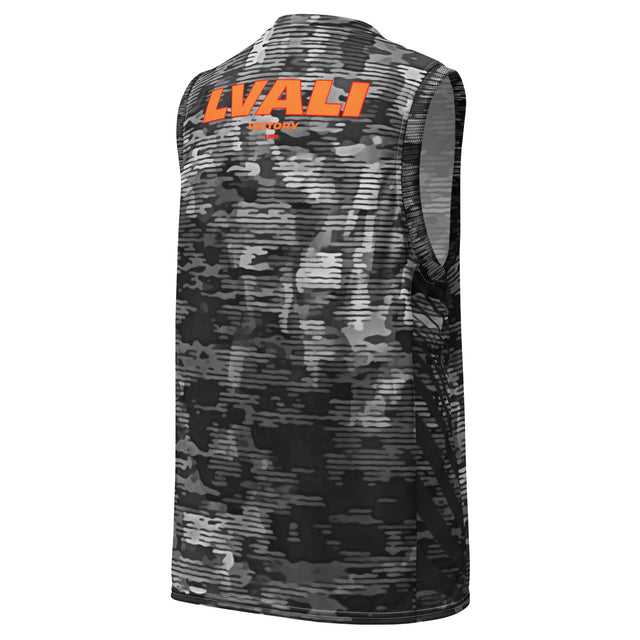 LVALI GI BW Recycled unisex basketball jersey