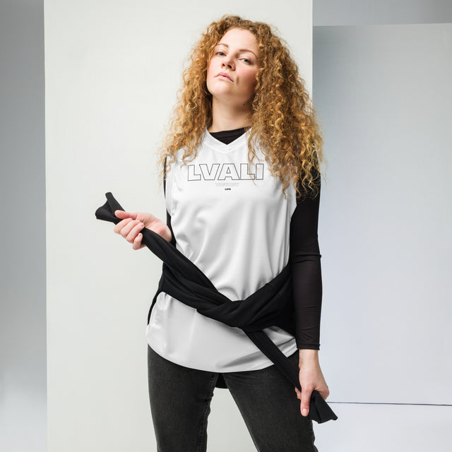 LVALI Recycled unisex basketball jersey