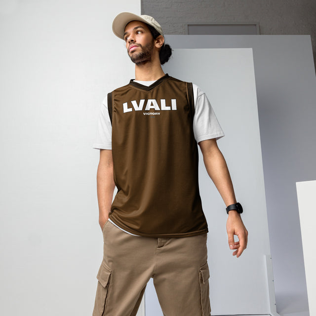 LVALI Recycled unisex basketball jersey