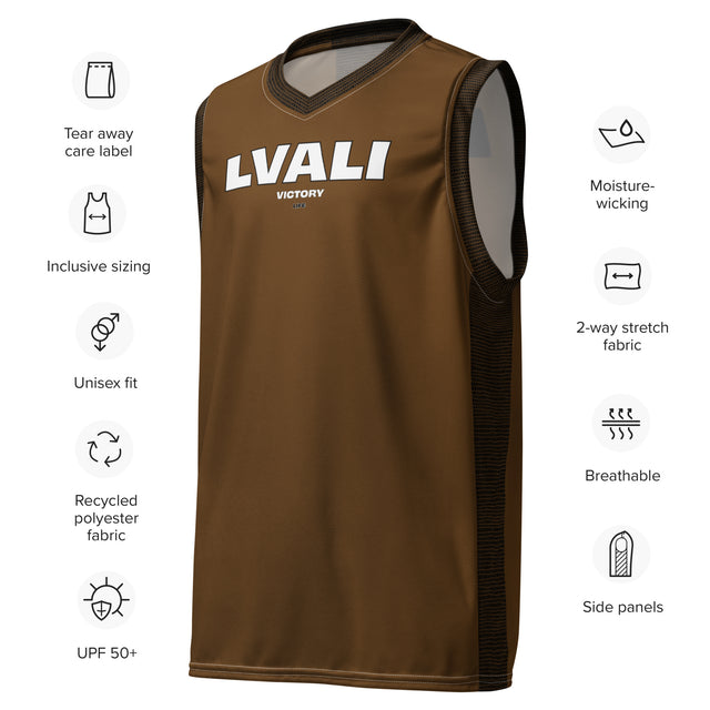 LVALI Recycled unisex basketball jersey