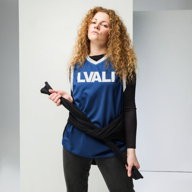 LVALI Blue Eyes  unisex basketball jersey