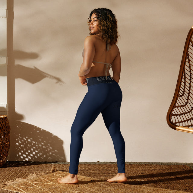 LVALI Blue Yoga Leggings