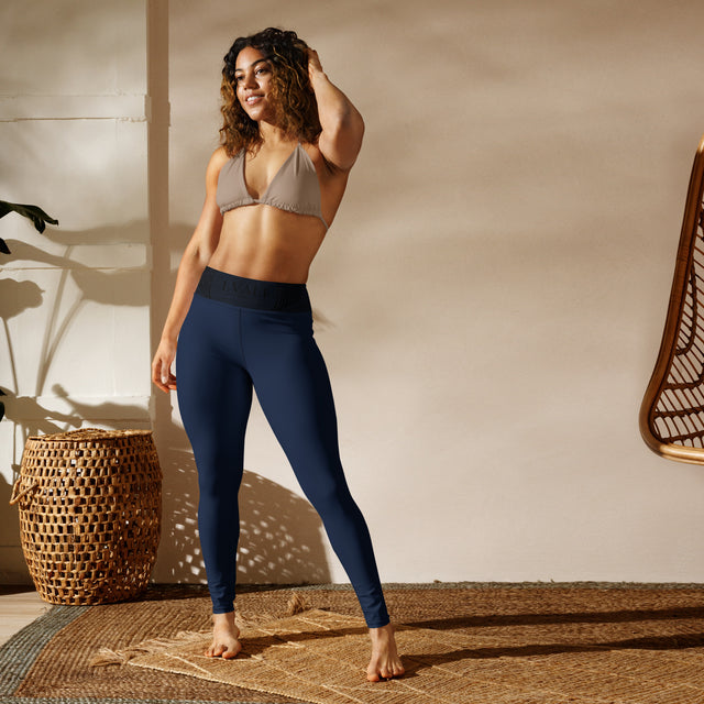 LVALI Blue Yoga Leggings