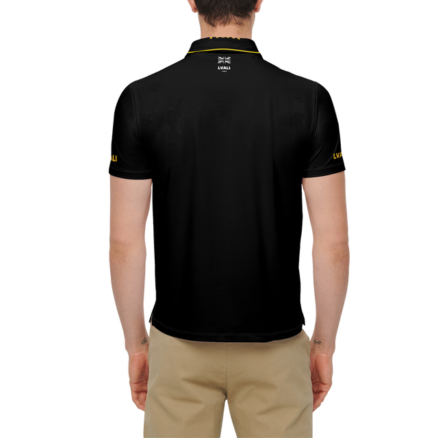 LVALI CEO Men's Slim Fit Short-Sleeve Polo Shirt-Heavyweight 225g