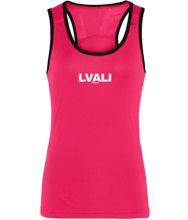 LVALI Pink Women's TriDri® Panelled Fitness Vest