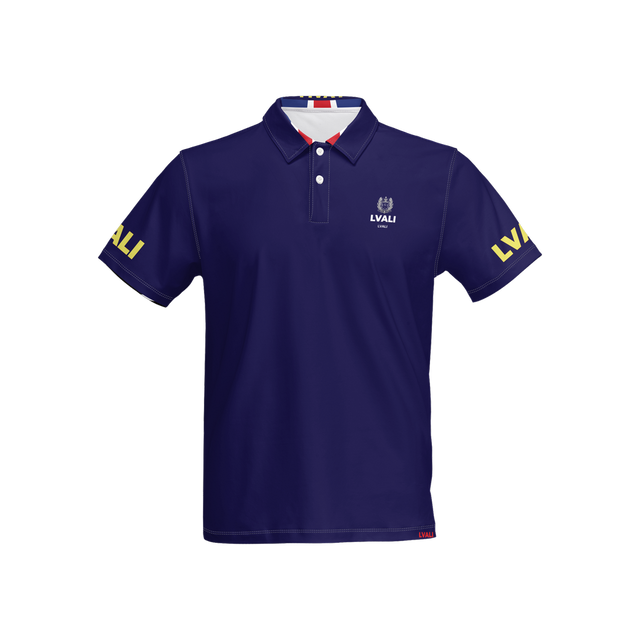 LVALI Brit Crest Men's Slim Fit Short-Sleeve Polo Shirt-Heavyweight 225g