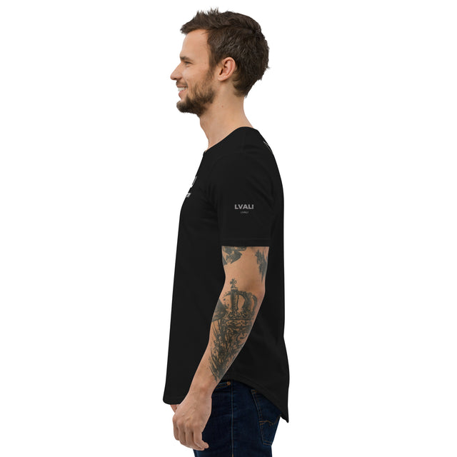 LVALI Pure Men's Curved Hem T-Shirt