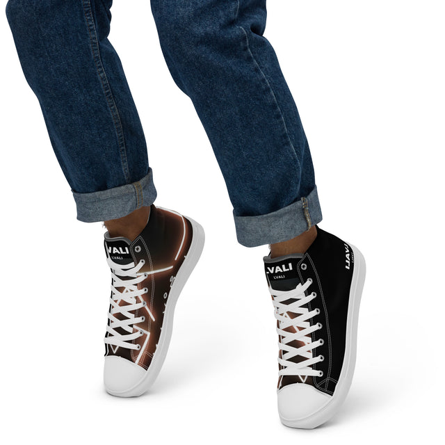 LVALI Men’s high top canvas shoes