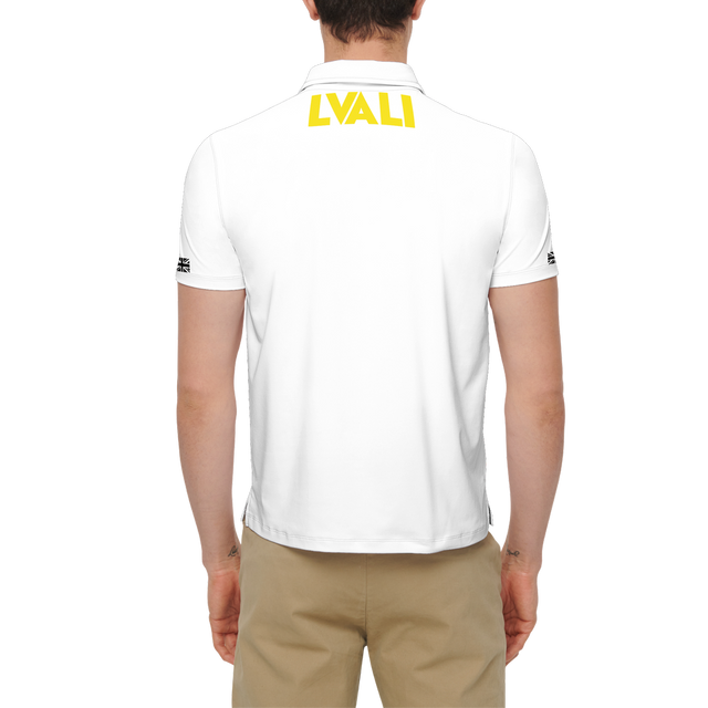 LVALI Light Men's Slim Fit Short-Sleeve Polo Shirt-Heavyweight 225g