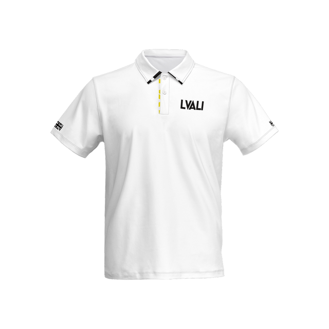 LVALI Light Men's Slim Fit Short-Sleeve Polo Shirt-Heavyweight 225g