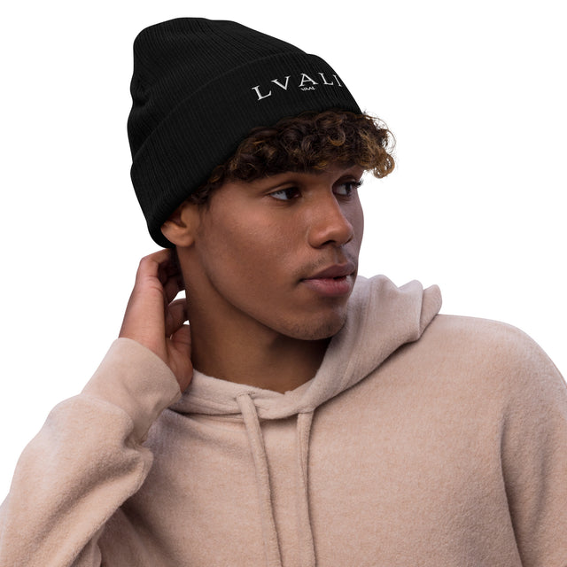 LVALI Ribbed knit beanie