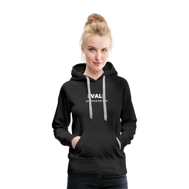 LVALI PURE Women’s Premium Hoodie - black