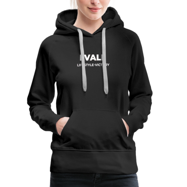 LVALI PURE Women’s Premium Hoodie - black