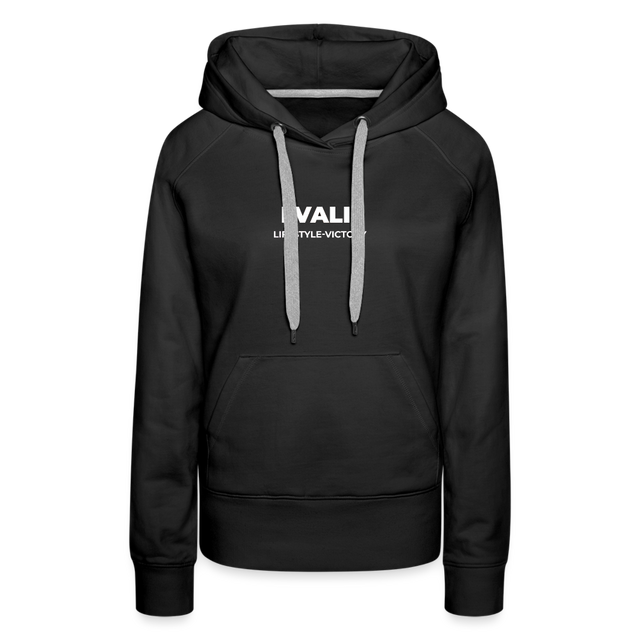 LVALI PURE Women’s Premium Hoodie - black