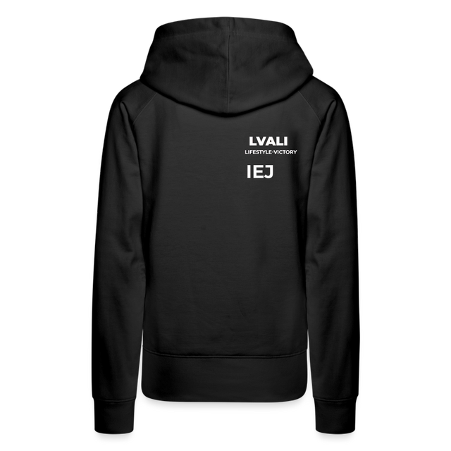 LVALI PURE Women’s Premium Hoodie - black