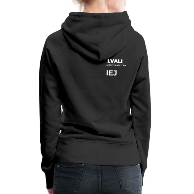 LVALI PURE Women’s Premium Hoodie - black