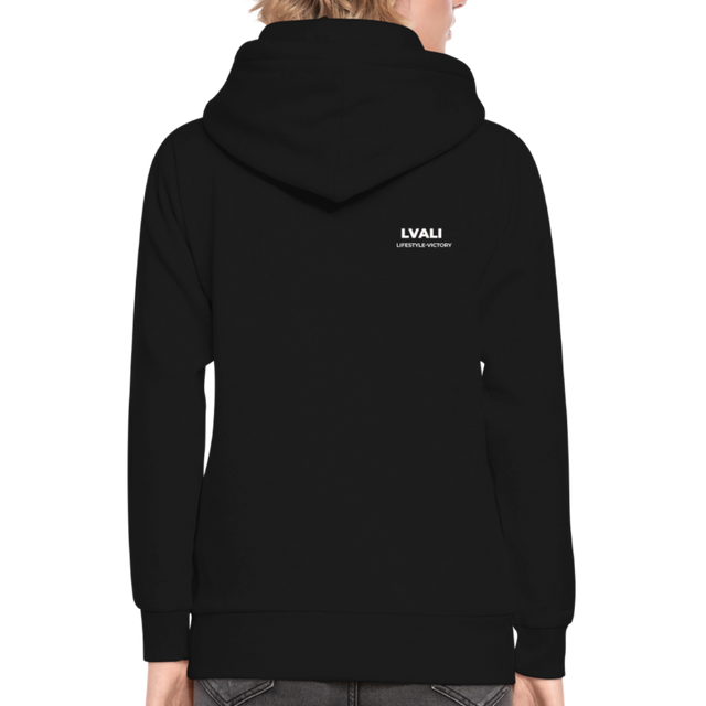 LVALI Pure Shawl Collar Hoodie - black