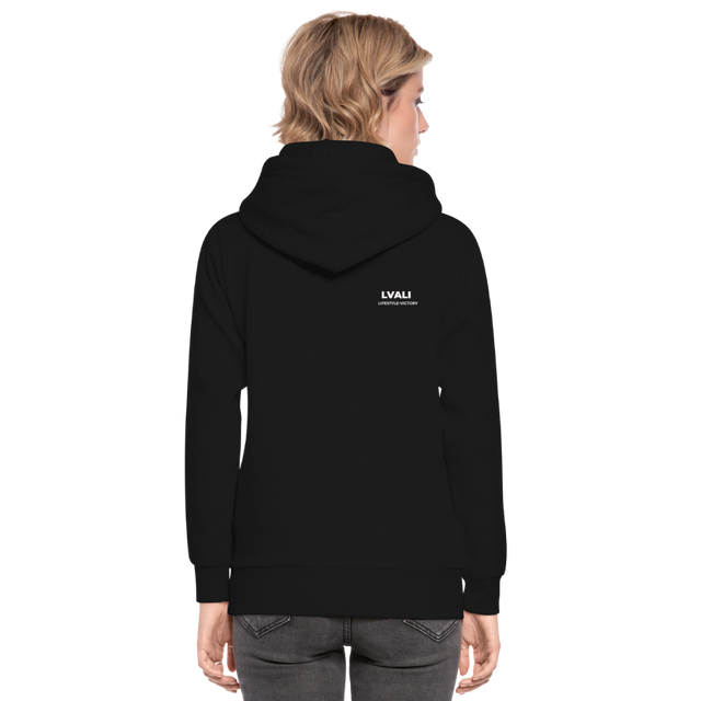 LVALI Pure Shawl Collar Hoodie 2 - black