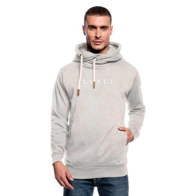 Shawl Collar Hoodie - heather oatmeal