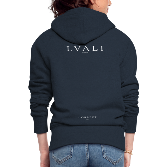 LVALI - CORRECT - Women's Premium Hooded Jacket - navy