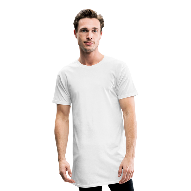 Men’s Long Body Urban Tee - white