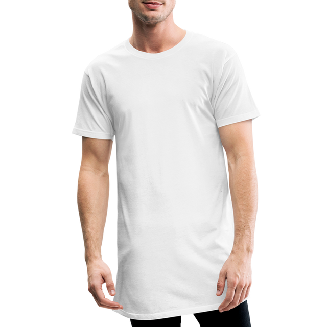 Men’s Long Body Urban Tee - white