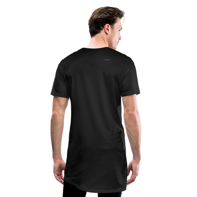 Men’s Long Body Urban Tee - black