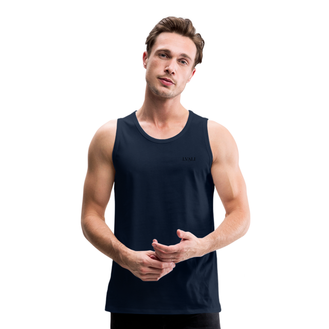 LVALI Classic Men’s Premium Tank Top - navy