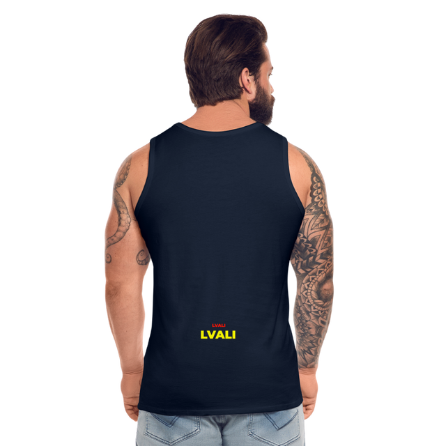 LVALI Classic Men’s Premium Tank Top - navy