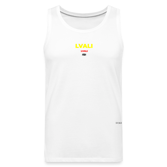 LVALI Classic  BW Men’s Premium Tank Top - white