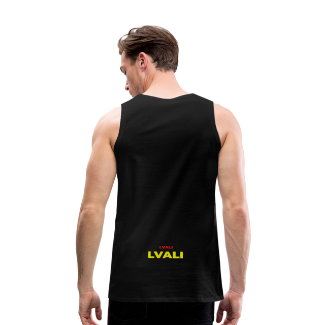 LVALI Classic  BW Men’s Premium Tank Top - black