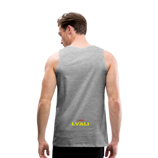 LVALI Classic  BW Men’s Premium Tank Top - heather grey