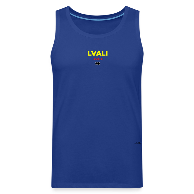 LVALI Classic  BW Men’s Premium Tank Top - royal blue