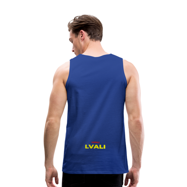 LVALI Classic  BW Men’s Premium Tank Top - royal blue