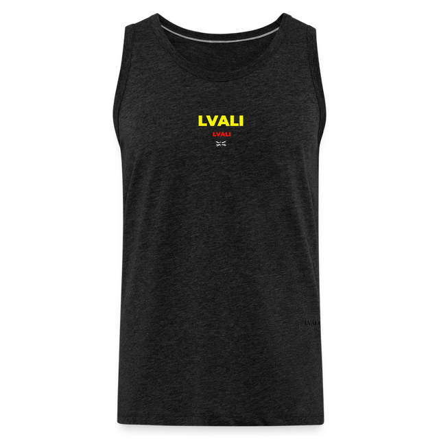 LVALI Classic  BW Men’s Premium Tank Top - charcoal grey