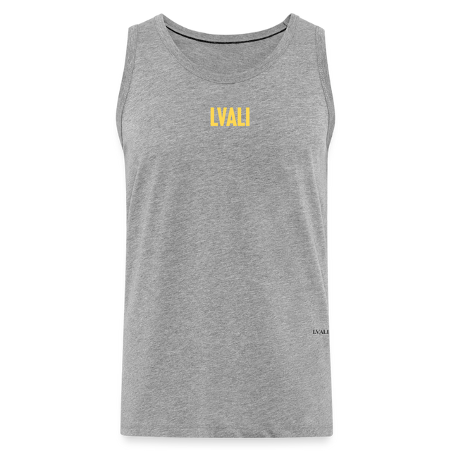 LVALI BOLD Men’s Premium Tank Top - heather grey