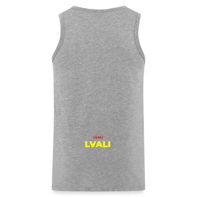 LVALI BOLD Men’s Premium Tank Top - heather grey