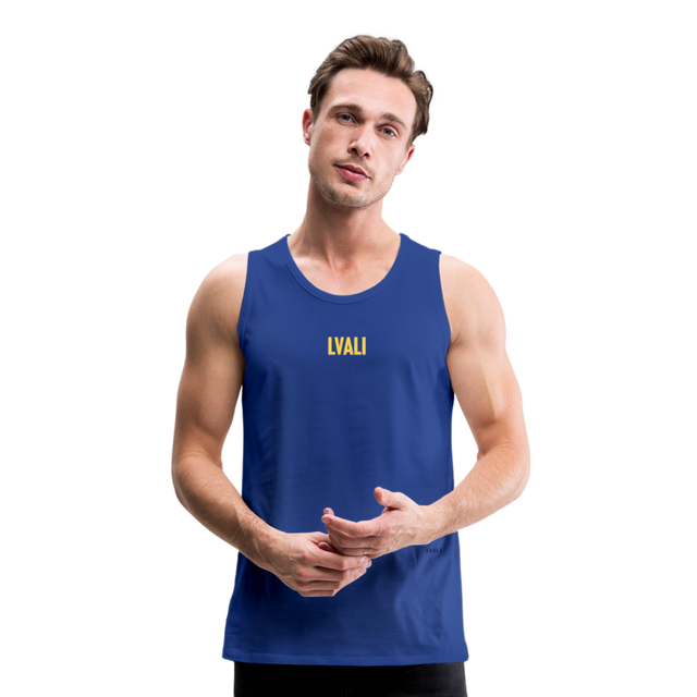 LVALI BOLD Men’s Premium Tank Top - royal blue