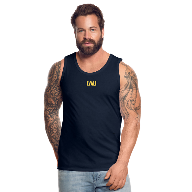 LVALI BOLD Men’s Premium Tank Top - navy