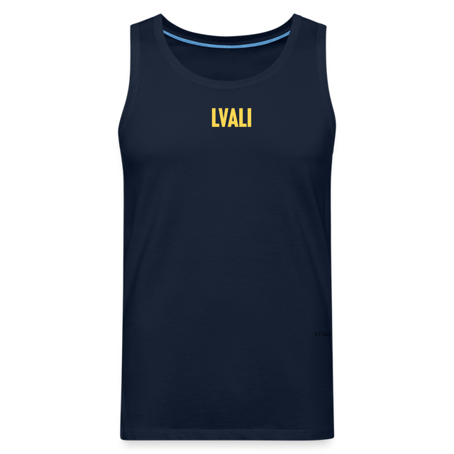 LVALI BOLD Men’s Premium Tank Top - navy