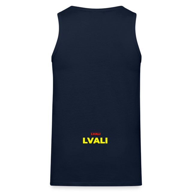 LVALI BOLD Men’s Premium Tank Top - navy