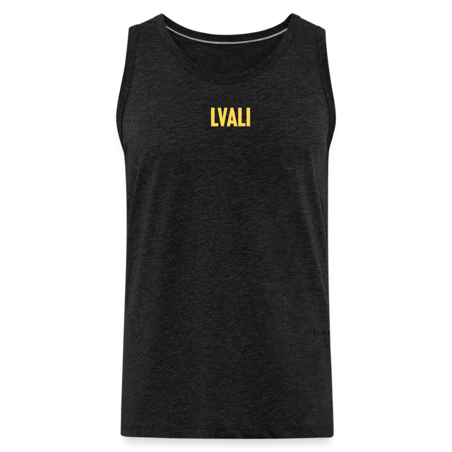 LVALI BOLD Men’s Premium Tank Top - charcoal grey