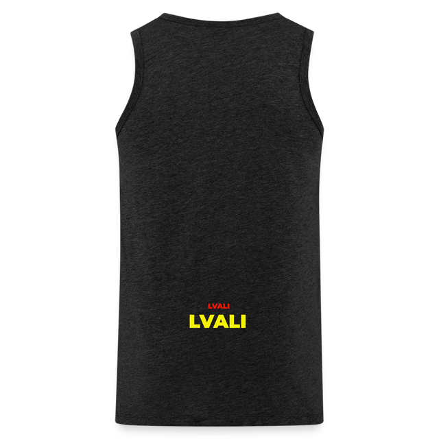 LVALI BOLD Men’s Premium Tank Top - charcoal grey