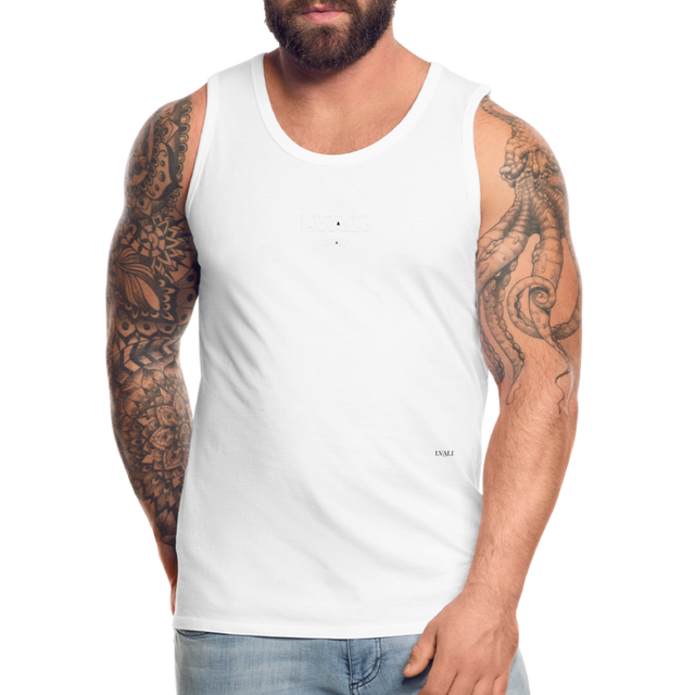 LVALI Classic W Men’s Premium Tank Top - white